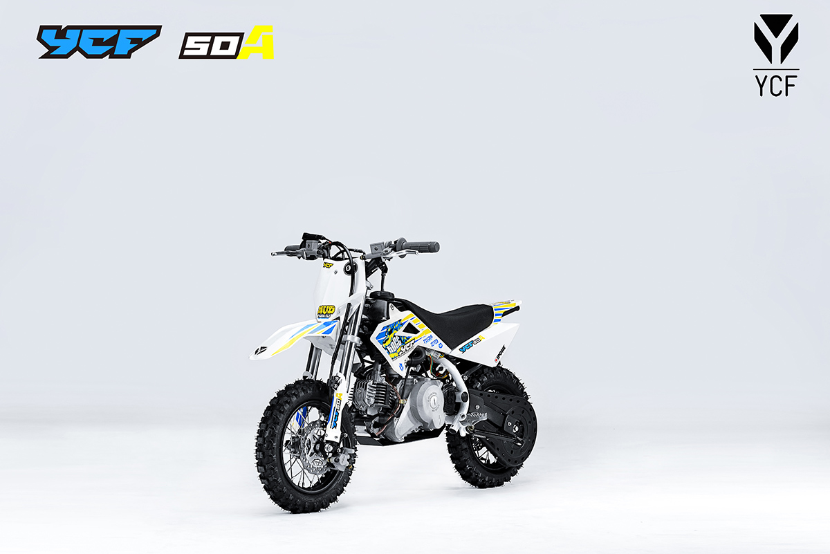 YCF 50A 2022, Motocross à Essence (50cc) (4 Temps) (3 Ans+) Automatiqu —