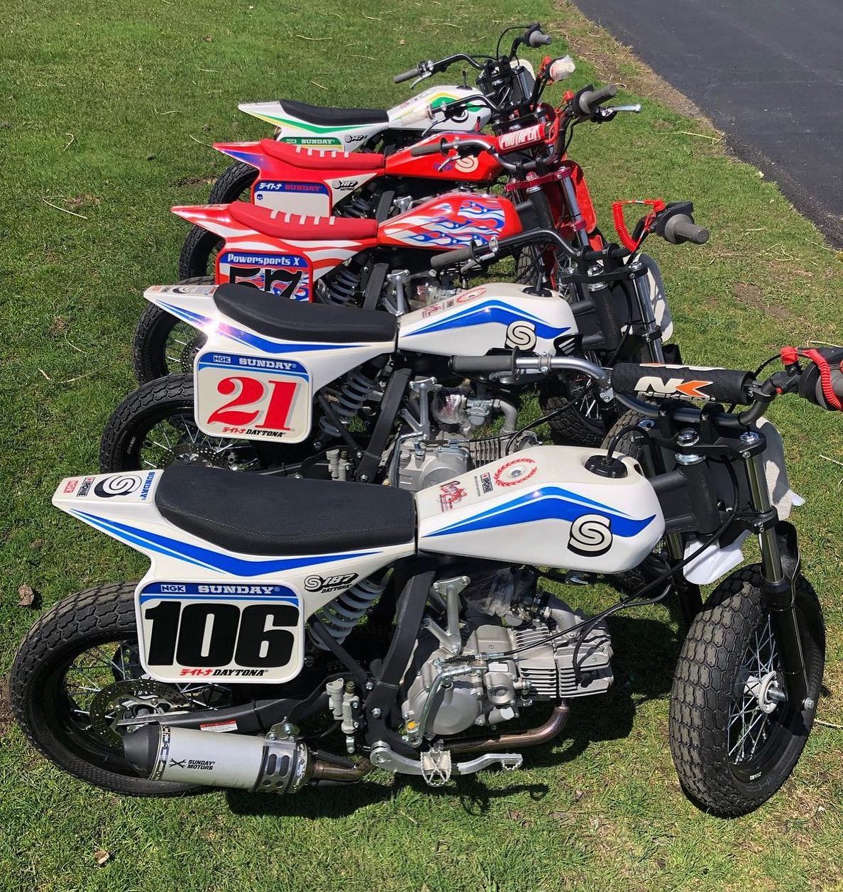 They are ready for a good Sunday! 🤩
@powersportsx
—
#sundaymotors #flattrack #ycf #moto #motorcycle